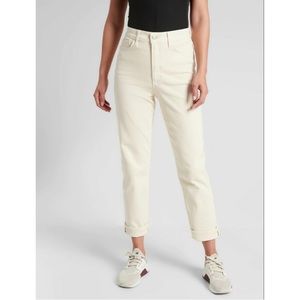 Athleta Flex Straight Leg Ankle Sculptek Jean in Bone High Rise Size 6 Vintage